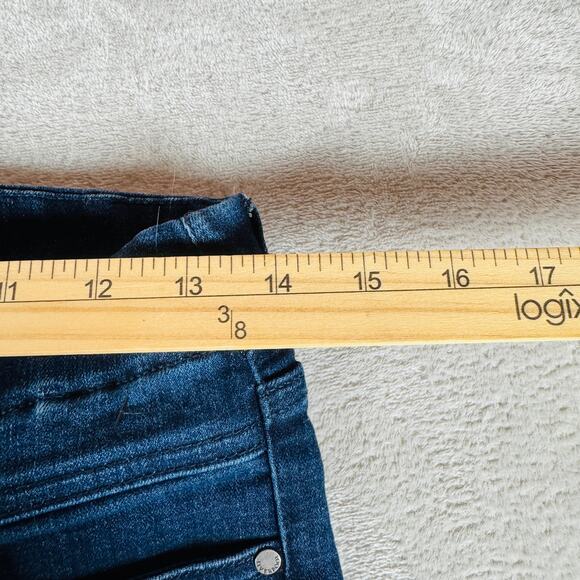 Liverpool Jeans Women 2/26 Columbia Blue Double Fray Hem Liv Non Skinny Skinny - Picture 12 of 14